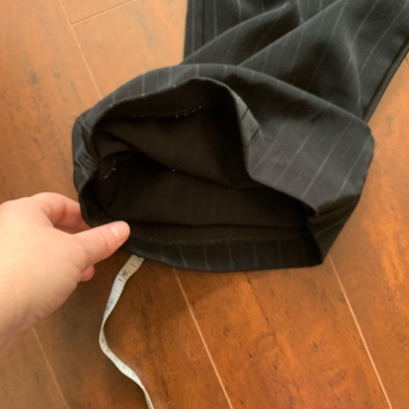 Greenwich Village Black Pinstripe Pants Size 13 - Picture 5 of 10